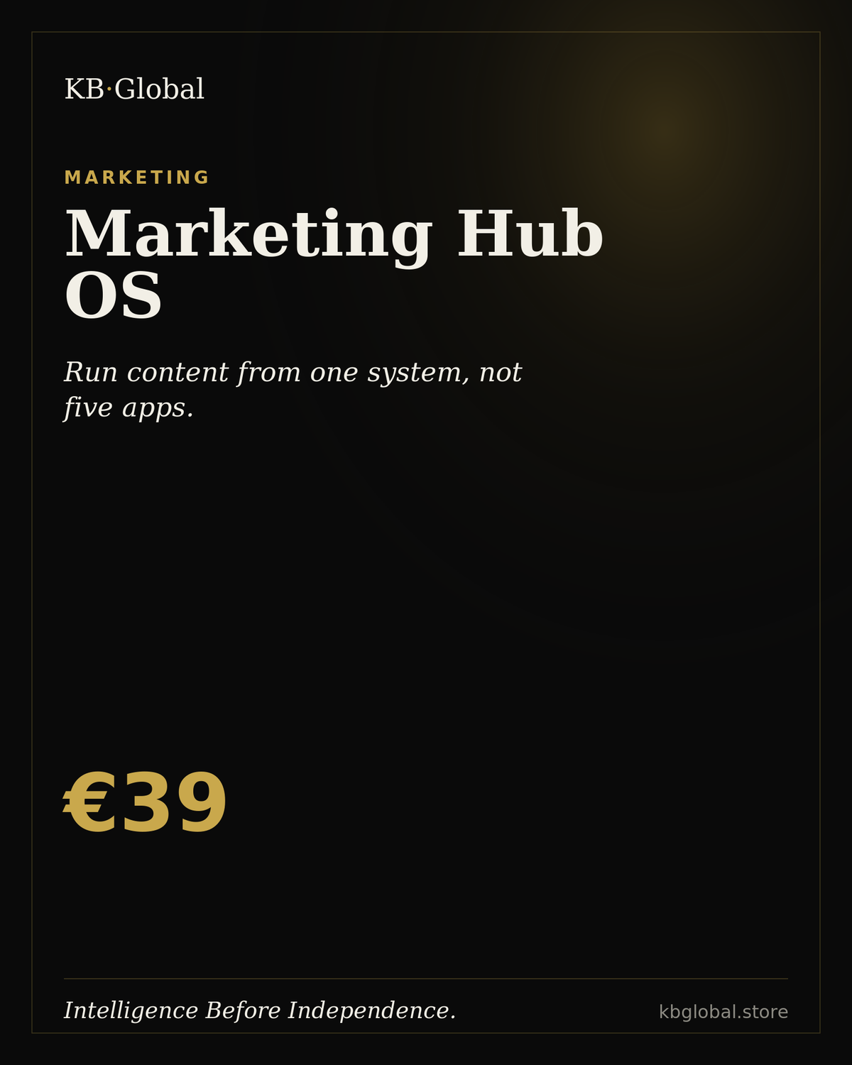 Marketing Hub OS — Notion Content Planner