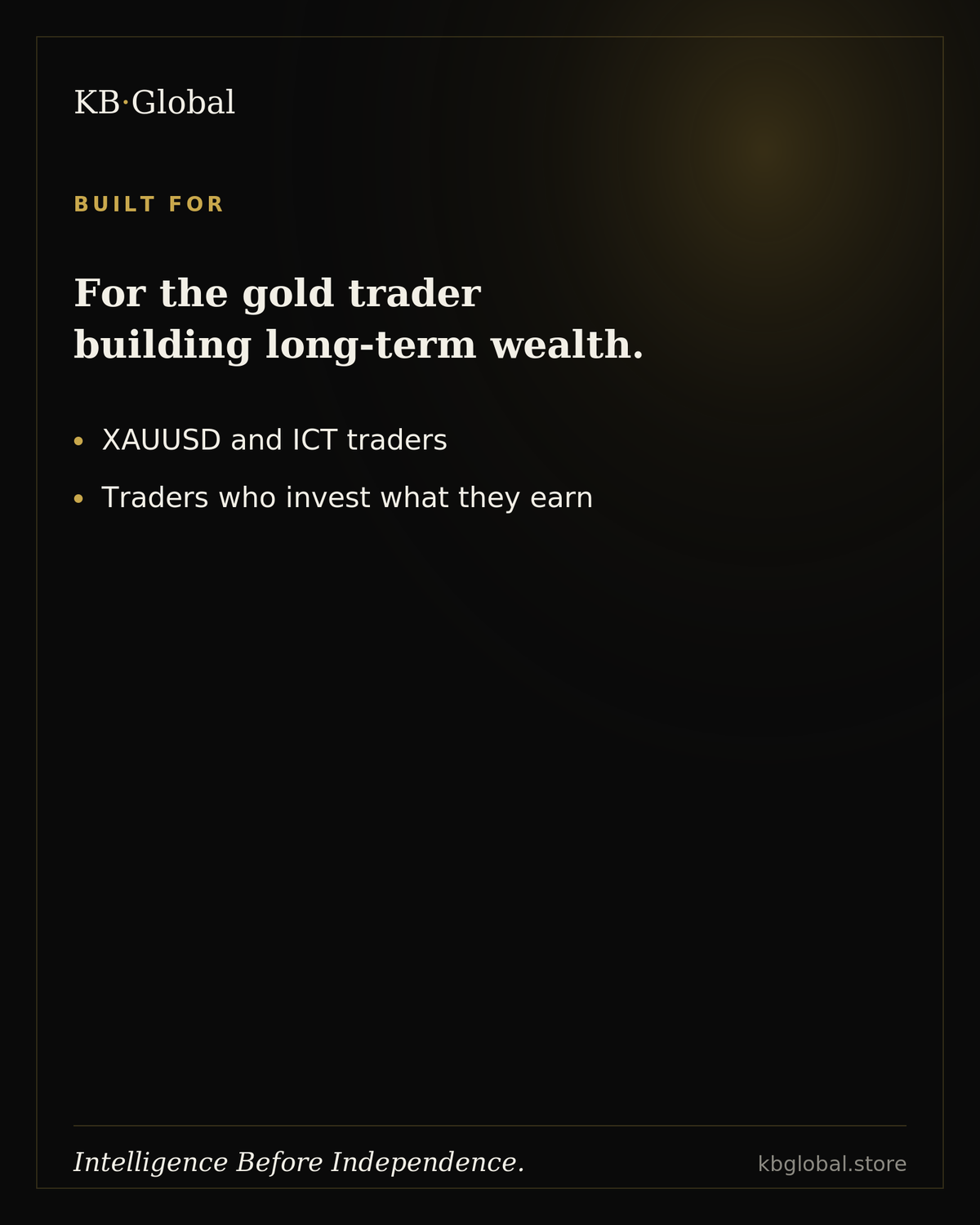 Trader's Stack — XAUUSD Intelligence System + Wealth Manager OS