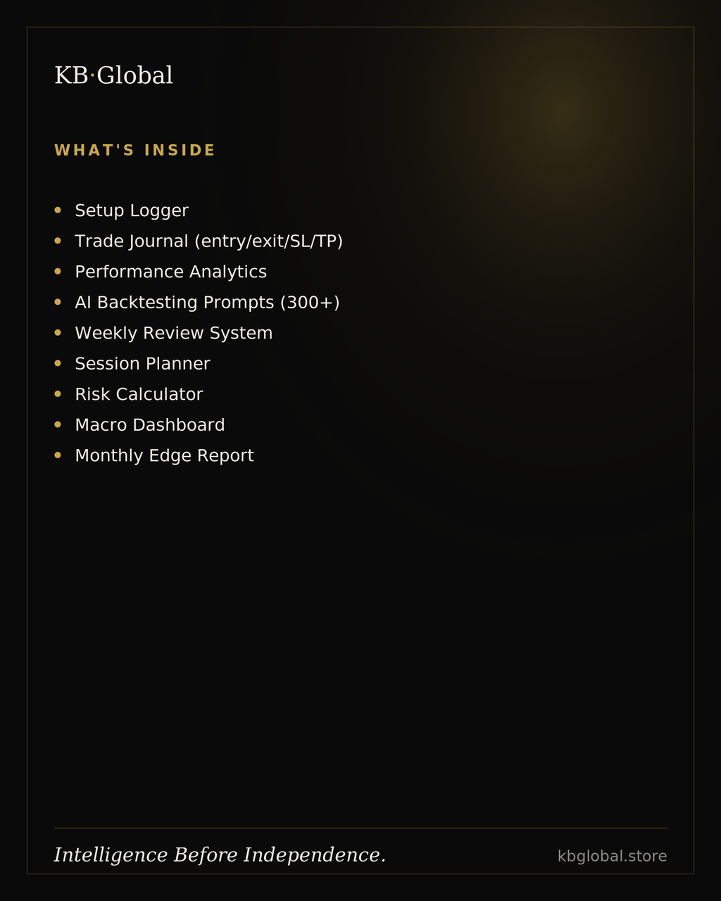 XAUUSD Intelligence System — Notion Trading Journal